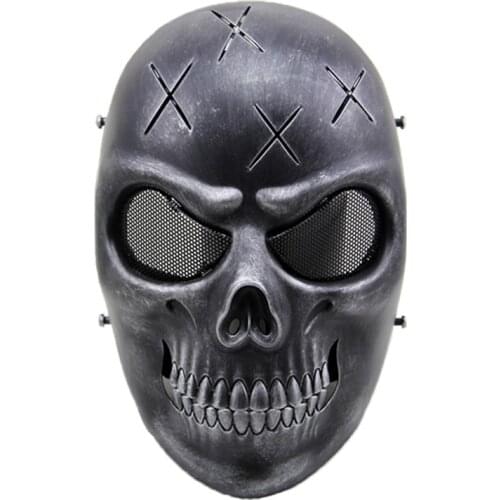 Full Face Skull Tactical Paintball Airsoft Mask Military Wargame Cosplay Halloween Party Masks Shooting Hunting Protective Gear