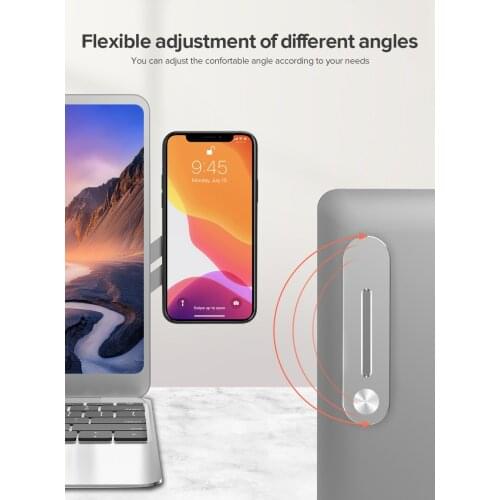 UPERFECT Multi Screen Support Laptop Side Mount Connects Mobile Phone Bracket Monitor Display Clip Stretching Phone Stand Holder
