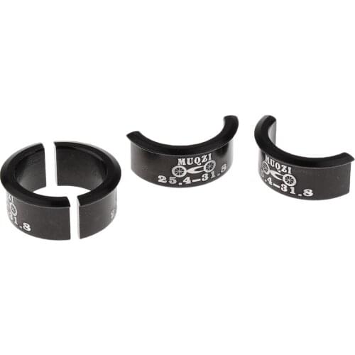 1 Set Mountain Bike Handlebar Shim Components + 1pcs Front Derailleur Clamp Made of High Quality Aluminum Alloy