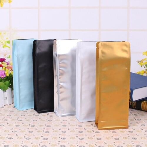 50pcs half pound volume multi layer aluminum foil food grade oackaging bag tea nuts pet food packing bag