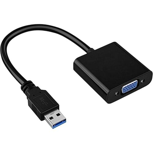 USB 3.0 To VGA Adapter External Video Card Multi Display Converter for Win 7/8/10 Desktop Laptop PC Monitor Projector