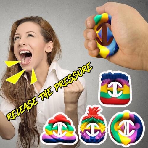 Anti Stress Fidget Toy Finger Hand Grip Simple Dimple Stress Reliever Adult Child Brinquedos Toys Decompression Dropshipping2021