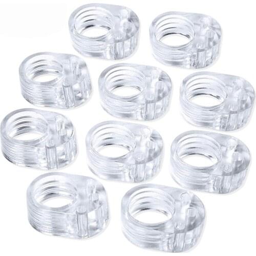 10Pcs Door Handle Buffer Transparent PVC Door Handle Bumper Wall Protectors For Office Home Kitchen Bedroom Doors