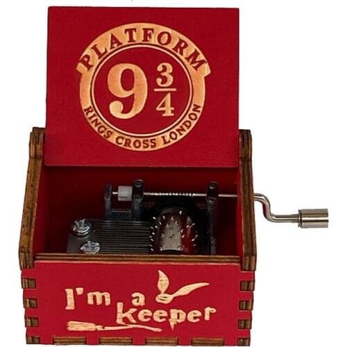 Wooden Music Box Christmas Gifts New Year Gifts Childrens Toys Home Decoration Music Wooden Ornaments