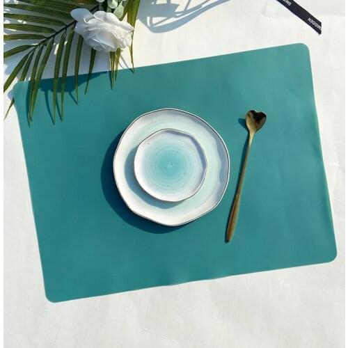 Childrens Silicone food mat anti scald heat insulation pad student plate mat food grade silicone pad agate coasters