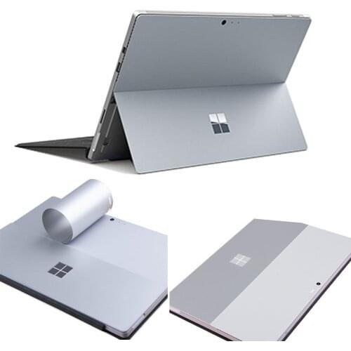 For Microsoft New Surface Pro 2017 Version Laptop Back Cover Anti-scratch Gray Removable Bubble Free Slim Decal Laptop Sticker