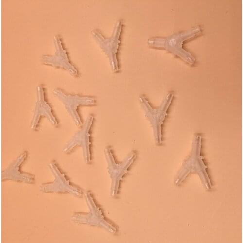 Use for 6*4mm pipe Eco solvent printer Allwin Galaxy Xuli Roland Mutoh Flora Plastic ink hose connectors Y shape fitting 20pcs