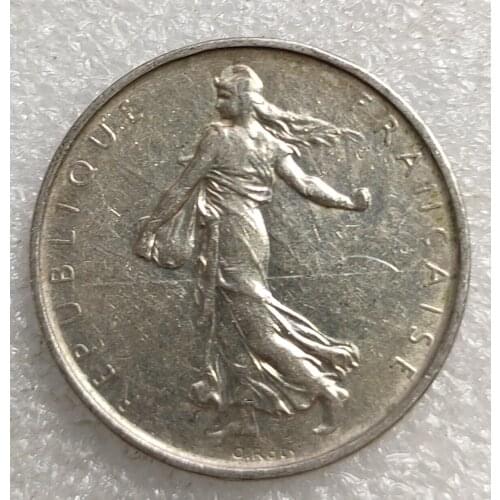 France 5 Francs Old Real Silver Coin 100% Original Coins Europe Collectible Coin