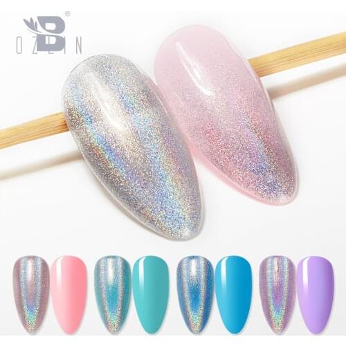 Holographic Gel UV Gel Nail Polish Color Gel Super Shinny Gel Polishes Set Nails Art Tools Lacquers Long Lasting Make Up Tools