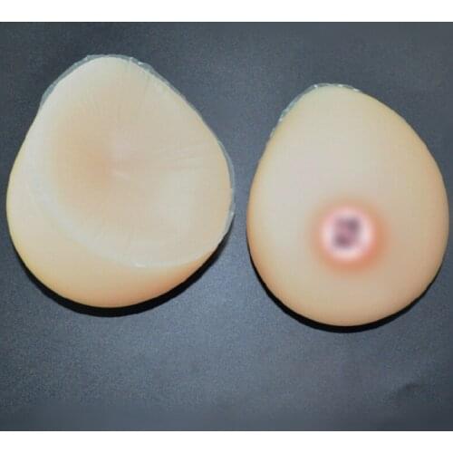 Medical silicone breast divided left and right breast skin color water drop false breast false breast CD disguised free breast