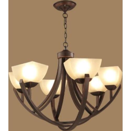 Multiple Chandelier Fashion living room lights lighting iron lamp antique rustic lamps brief 4/6/8 heads