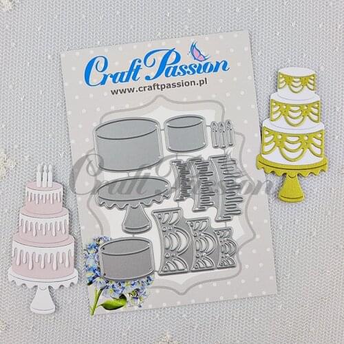 MT Craft Metal Cutting Dies Three-tier cake Scrapbooking Photo Album Decorative Embossing Stencils Paper Card Crafts Die Cut