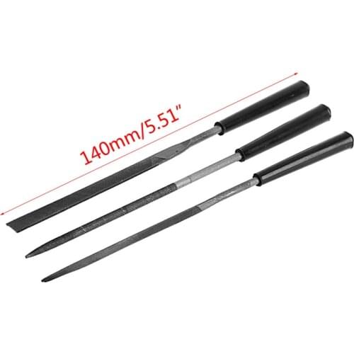 3Pcs Wood Sculpture Metal Crafts Diamond Needle Files Set for Ceramics Glass