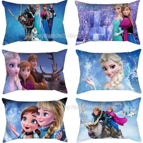 Disney Frozen Pillowcase Princess Anna Elsa Cushion Cover Decoration Cartoon Printed Pillow Cover Child Bedroom Decor Kid Gift