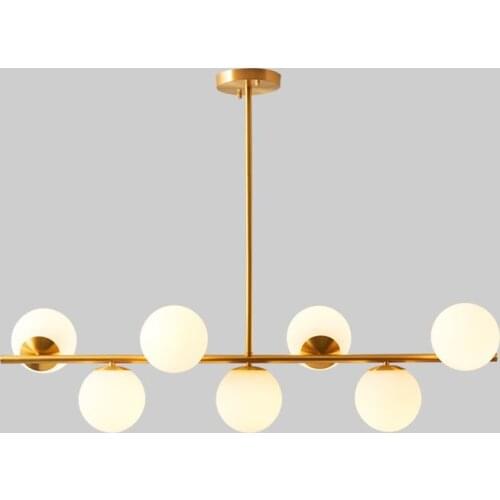 New Pendent lamp Simple Creative Personality Living Room Dining Room Restaurant Cafe Bar Glass Ball Pendent light Hotel Lighting