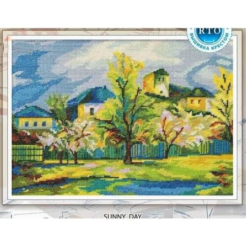 Birds and Peach Blossoms and Birds Counted Cross Stitch Kit Cross stitch RS cotton with cross stitch RTO M457