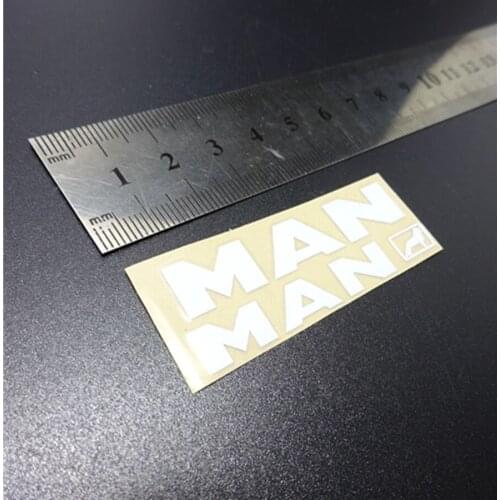 Rc Toys Model Truck Body Front Logo Stickers For 1/14 Scale Remote Control Car Tamiya Tractor MAN TGX Decoration Parts Accessory