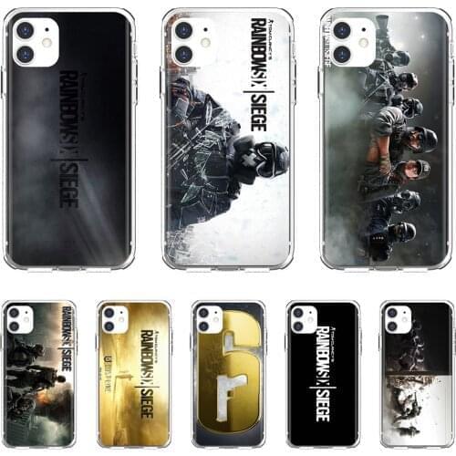 For Xiaomi poco X3 nfc F2 Pro M3 Mi 5X 6X Max Mix 1 2 2S 3 Mi5 Mi6 Mi3 Mi4 Silicone Cover Rainbow-Six-Siege-Operation-Black-Ice