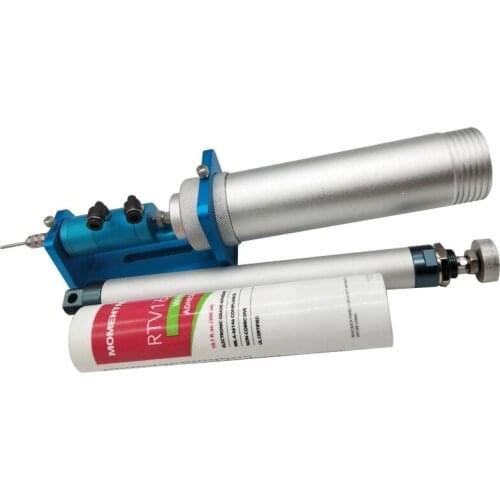 Customized Silicone Cylinder Dispensing Valve Double Action Dispensing Valve Glass Adhesive Glue Cartridge Dispenser