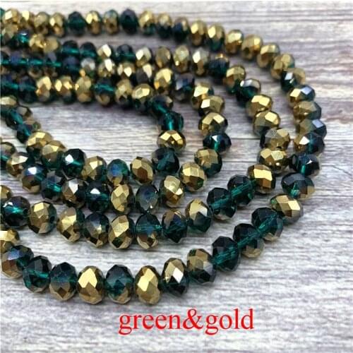 2X3/3X4/4X6/6X8mm Crystal Beads AB Multicolor Sapcer Glass Beads for Jewelry Hand Ring Necklace Making Wholesale Beads