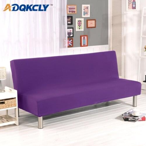 Solid All-inclusive Tight Wrap Sofa Cover Spandex Polyester Sofa Bed Universal Towel without Armrest Folding Couch Slipcover 1PC