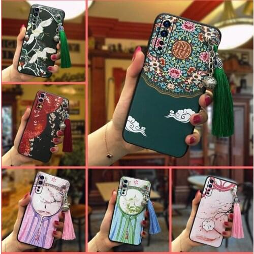 Cover Shockproof Phone Case For One Plus Nord Anti-dust Chinese Style Lanyard Durable TPU Original