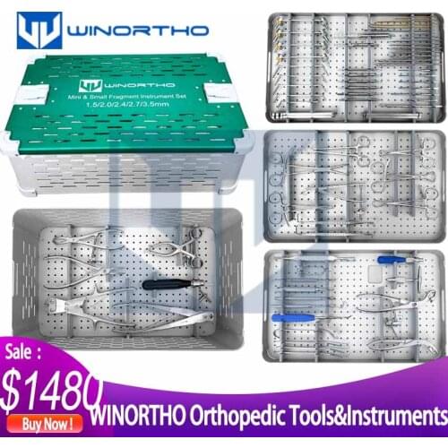 1.5/2.0/2.4/2.7/3.5mm veterinary orthopedic instrument set small animal AO PET surgical reduction forceps