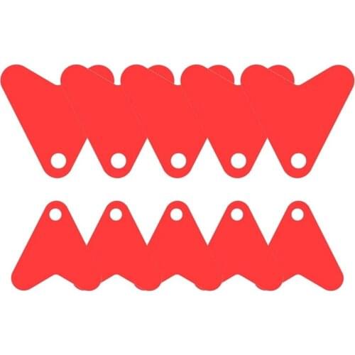 100Pcs Sequin Lure Fishing Sequins Trout Spoon Sequin Fishing Tools Red Heart Shape Attracting Fish Pads Bait Hook Spinners