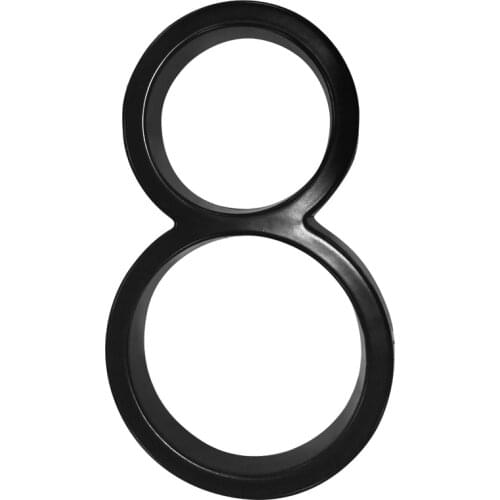 127mm Floating Modern House Number Satin Brass Door Home Address Numbers for House Digital Outdoor Sign Plates 5 Inch. #8