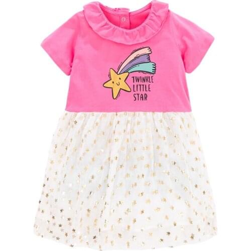 2021 Summer Dress Costume For Girl Baby Clothes Princess Cute Dresses With Twinkle Little Star