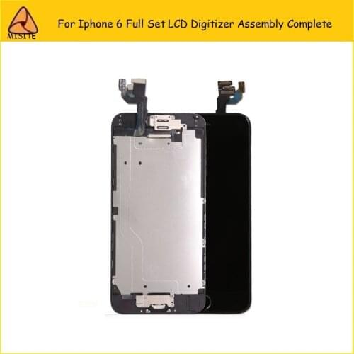 50PCS/LOT Full Set Assembly Flex Cable For iphone 6 6G 4.7'LCD Assembly Touch Screen Digitizer A+Front Camera Flex Cable