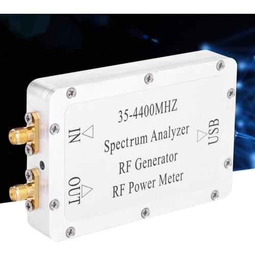 35-4400MHz Spectrum Analyzer With Aluminum Alloy Shell Sweep Signal Source Power Meter With A USB Interface High Quality