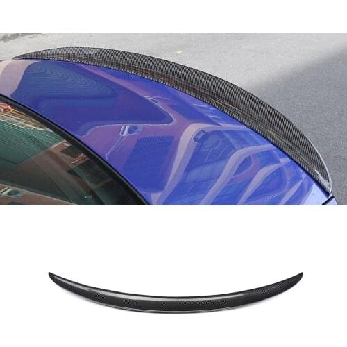 Car Accessories Carbon Fiber Rear Spoiler Tail Wing Trunk Trim Diffuser Cover Sticker Decoration for BMW 3 Series G20 2019-2021