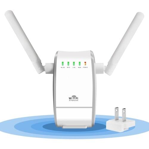 300M Wirelss Signal WIFI Amplifier Router Network Expander Repeater Power Extender Roteador 2 Antenna for Mi Router Wi-Fi