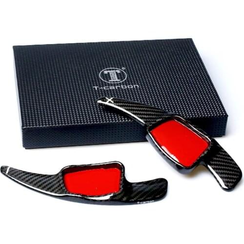 Carbon Fiber Car Steering Wheel Extend Paddle Shifters Covers Car Stickers For Audi A5 S5 S3 S6 SQ5 RS3 RS6 RS7