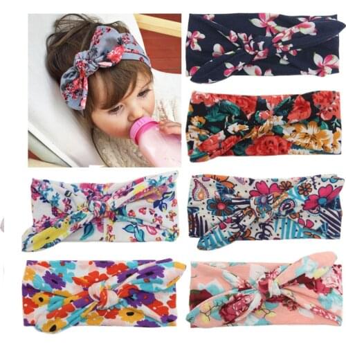 1PC Children Print Cross Head Bands Baby Cotton Cloth Parcel Head Wear Children Hair Accessories