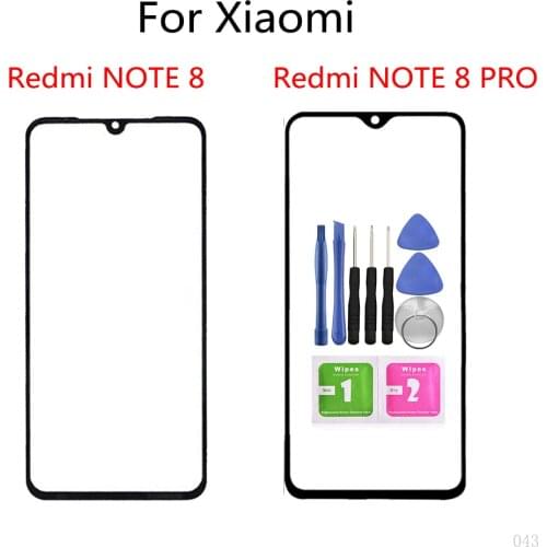 For Xiaomi Redmi NOTE 9S 7 8 PRO 9 4G 5G POCO M2 Touch Screen Panel LCD Display Screen Front Touch Cover Outer Glass Without OCA
