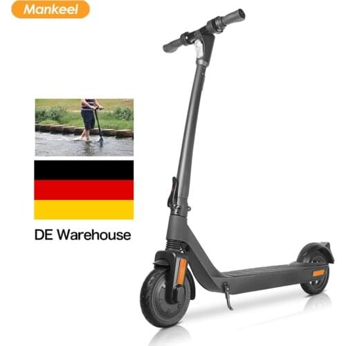 EU Stock 440W Electric Scooter 8.5 Inch Solid Rubber Tire USB Charge 30KM/h E-bike 30KM Long Range Black Newest Mankeel Scooters