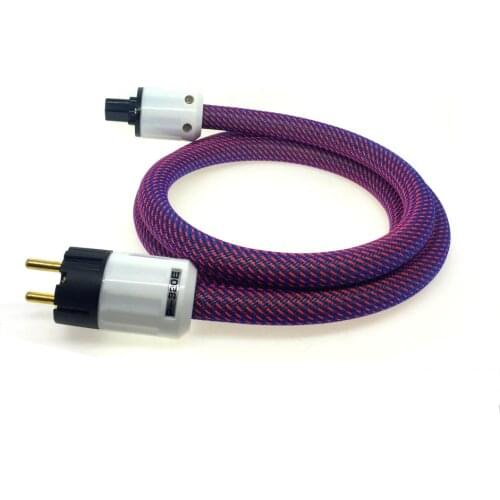 HIFI Vinshle 7 core single crystal copper vdh D102MKIII plated silver US ver AC power cable DIY power cord