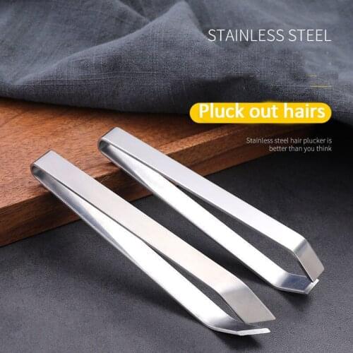 Hair Plucker Stainless Steel Hair Plucking Artifact Fur Removal Clip Fishbone Tweezers Plucking Chicken Duck Goose Feather Tools