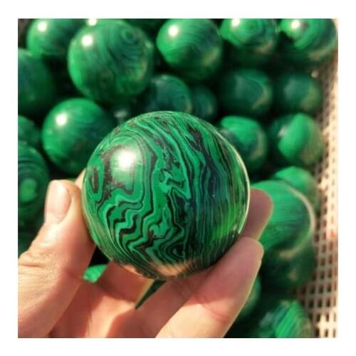 Gemstone sphere Malachite quartz Stone Crystal Balls sphere for healing