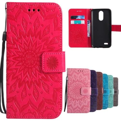 3D Flower For LG K10 2017 Case Leather Flip Wallet For Coque LG K10 2017 M250N M250 K 10 Case Cover Etui Phone Stand Card Holder