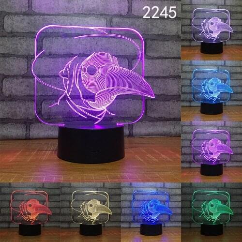 Creative Products 3d Nightlight Led Induction Table Lamp Childrens room decoration 3D light Lovely childrens toys Desk Lamp