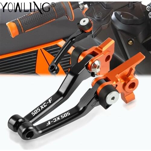 Motorcycle Accessories CNC Aluminum Dirt Bike Handle Folding Brake Clutch Levers Motorbike Parts For 505XCF 505 XCF 2008 2009