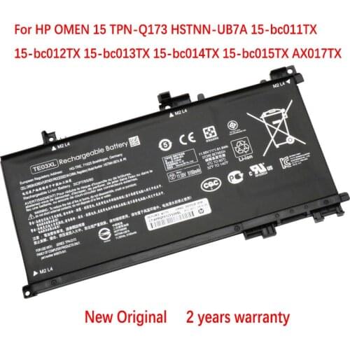 Original TE03XL Laptop Battery For HP OMEN 15-bc011TX 15-bc012TX 15-bc013TX 15-AX015TX AX017TX TPN-Q173 HSTNN-UB7A 849910-850
