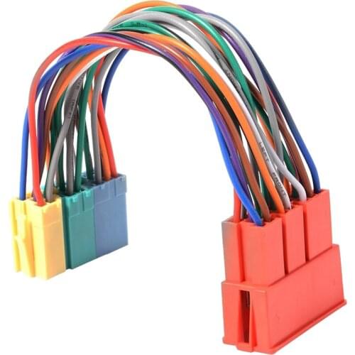Mini ISO 20Pin Plug Extension CD Harness Cables Adapter-for VW Audi A2 A3 A4