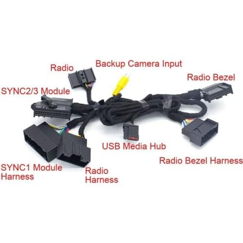 4" TO 8" PNP CONVERSION HARNESS FOR SYNC 2 & 3 Upgrade