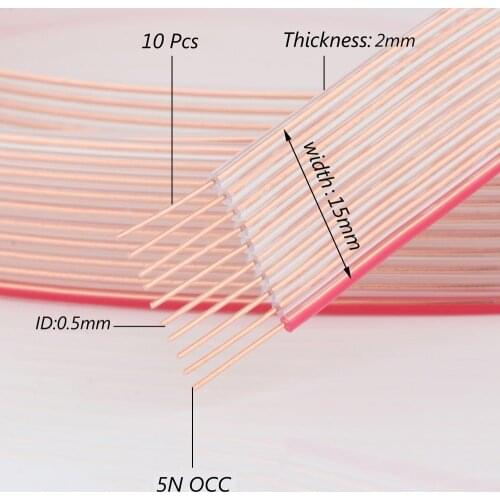 Preffair Red draws Hifi 5N OCC copper Audio RCA Cable Hi-end audio Loudspeaker cable Bulk Cable signal Line