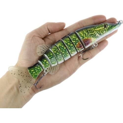 Big Size Soft Tail Swimbait Lifelike Multi Jointed Fishing Lure 20.5cm 70g Pike Muskie Fish Lure Sea Fishing Bait