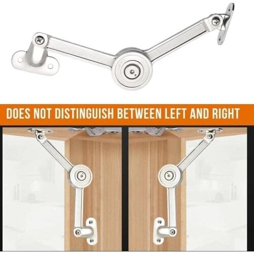 Arbitrary Stop Cabinet Door Hydraulic Lifting Bracket Hinge Adjustable Frosted Hinge Lifting Door Bracket Furniture Hardware